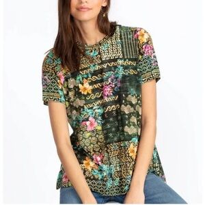 JOHNNY WAS Weller Favorite Crewneck Tee SMALL